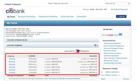 citibank internet banking.